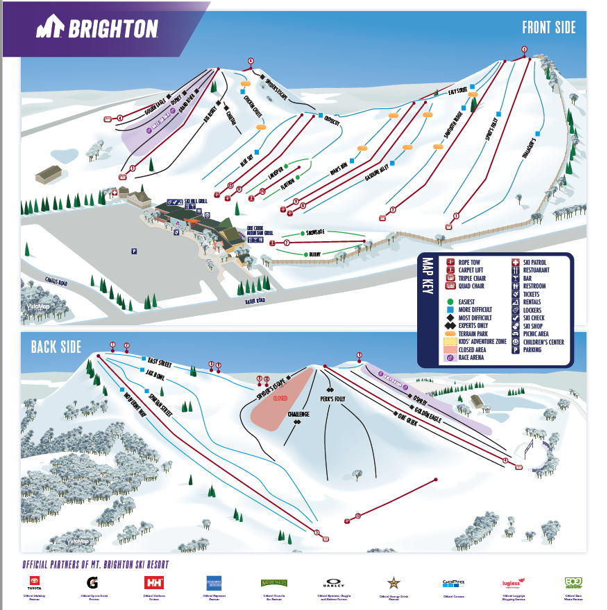 Mt. Brighton - Trail Map